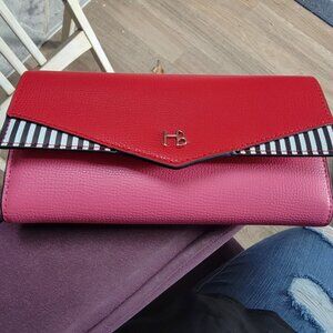 miss bendel snap cotinental blocked wallet nwt